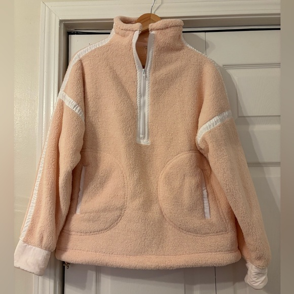 Amazon Essentials Jackets & Blazers - Amazon Essentials Pink Fleece Half Zip Pullover Jacket Small BNWT